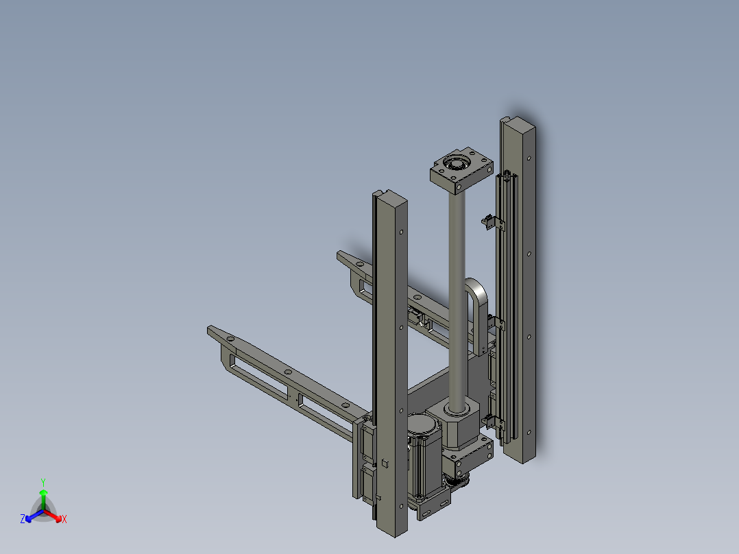 NJYL160-206-104-00LIFT升降机构正等轴测图