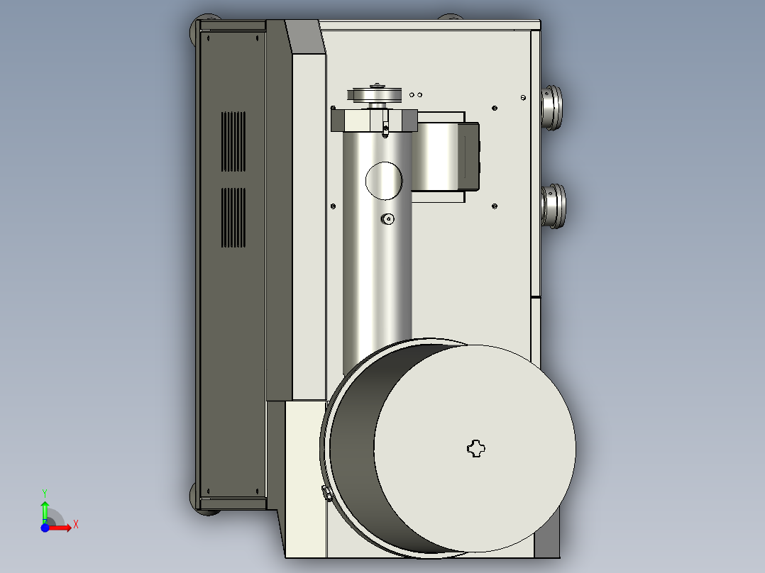 切断长度的小型面条机前视图