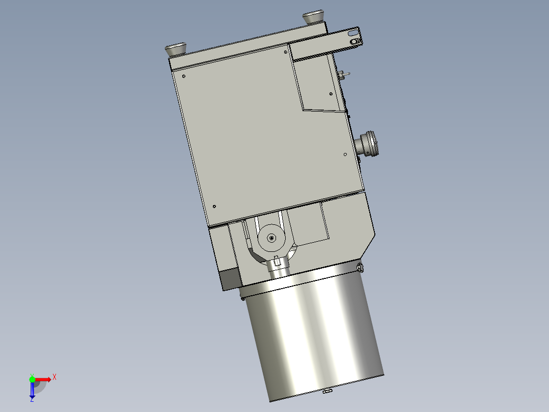 切断长度的小型面条机俯视图