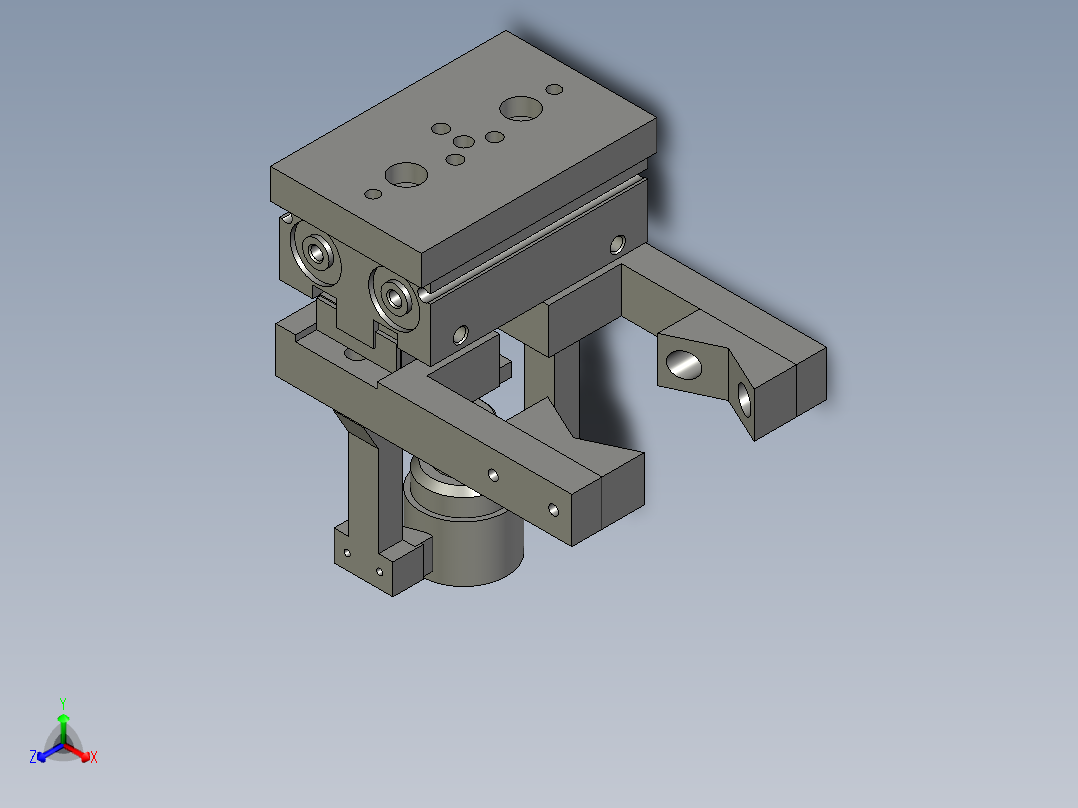 2018-5-17锁泵盖改造-M10正等轴测图