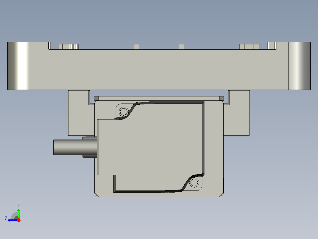 04-00-01中转滑台A右视图
