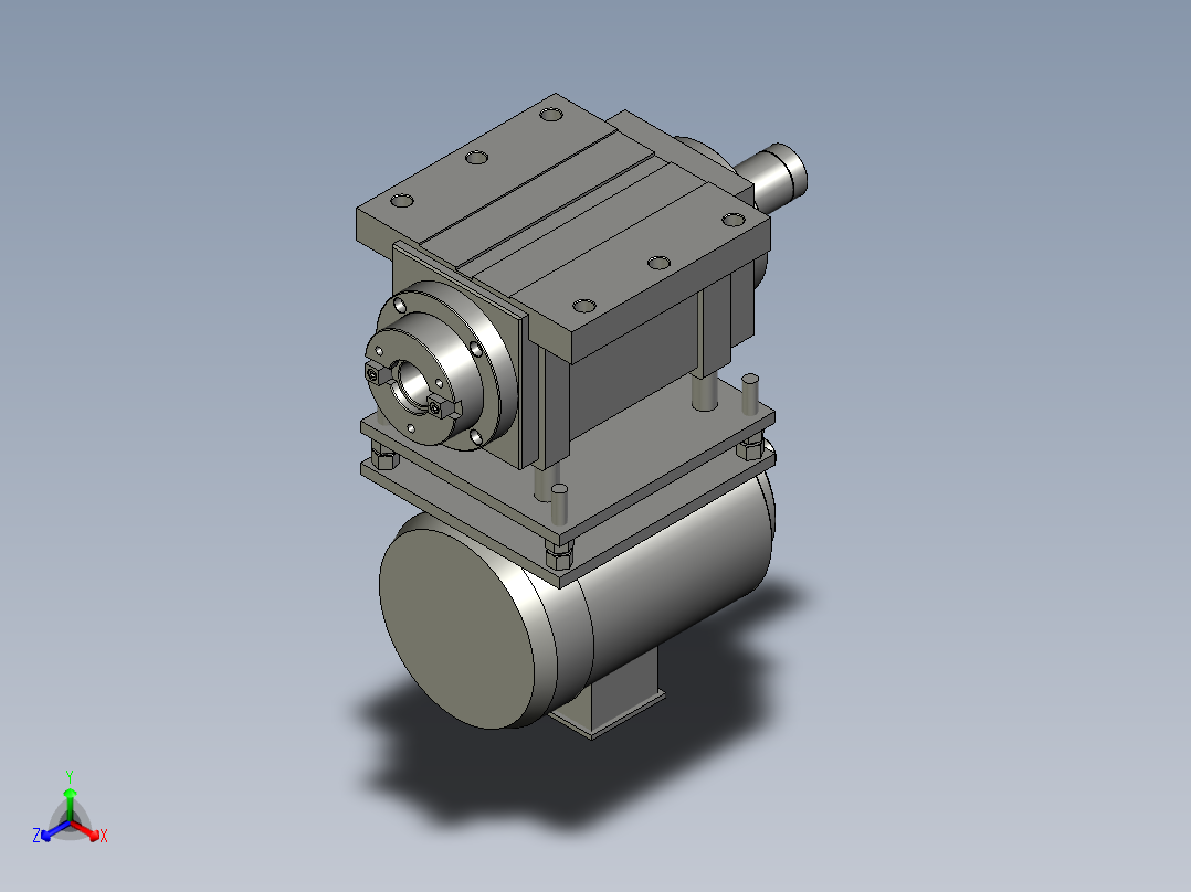 SB60-NT40配3HP马达外正等轴测图