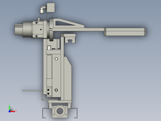 翻转机构装配前视缩略图