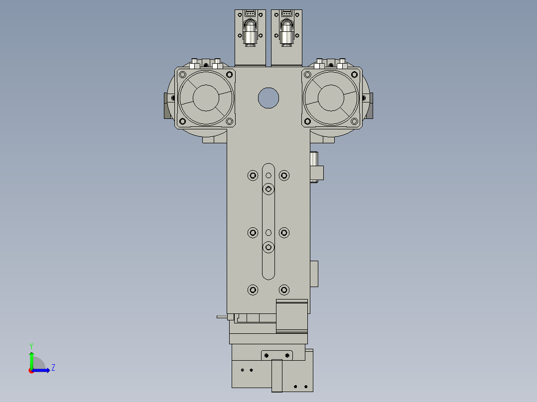 翻转机构装配左视图