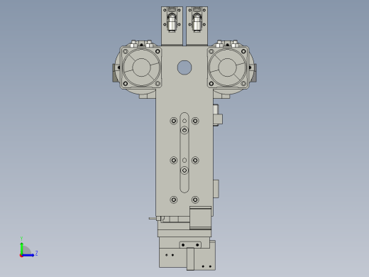 翻转机构装配左视缩略图