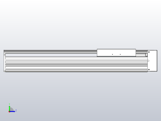 日规模组半封闭丝杆TPA-HNR-202D-2510C-L400-MR-Y-P75-N3左视缩略图
