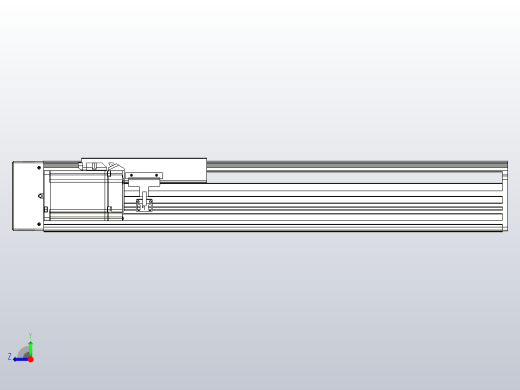 日规模组半封闭丝杆TPA-HNR-202D-2510C-L400-MR-Y-P75-N3右视缩略图