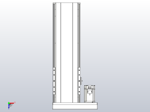 日规模组半封闭丝杆TPA-HNR-202D-2510C-L400-MR-Y-P75-N3俯视缩略图