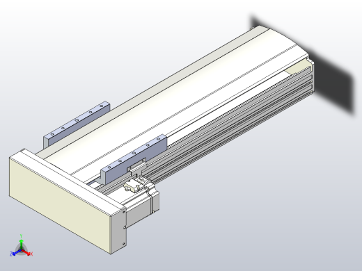 日规模组半封闭丝杆TPA-HNR-202D-2510C-L400-MR-Y-P75-N3正等轴测缩略图