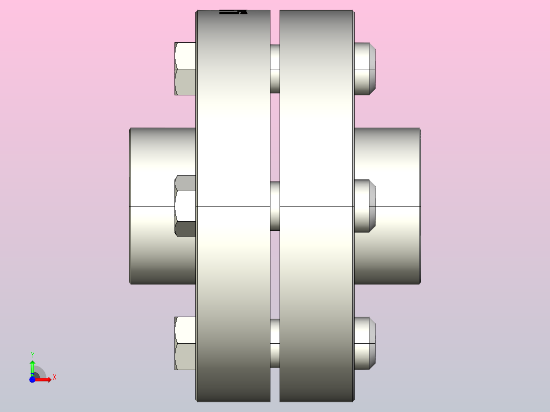 JFL型弹性套柱销联轴器[JFL125]前视图