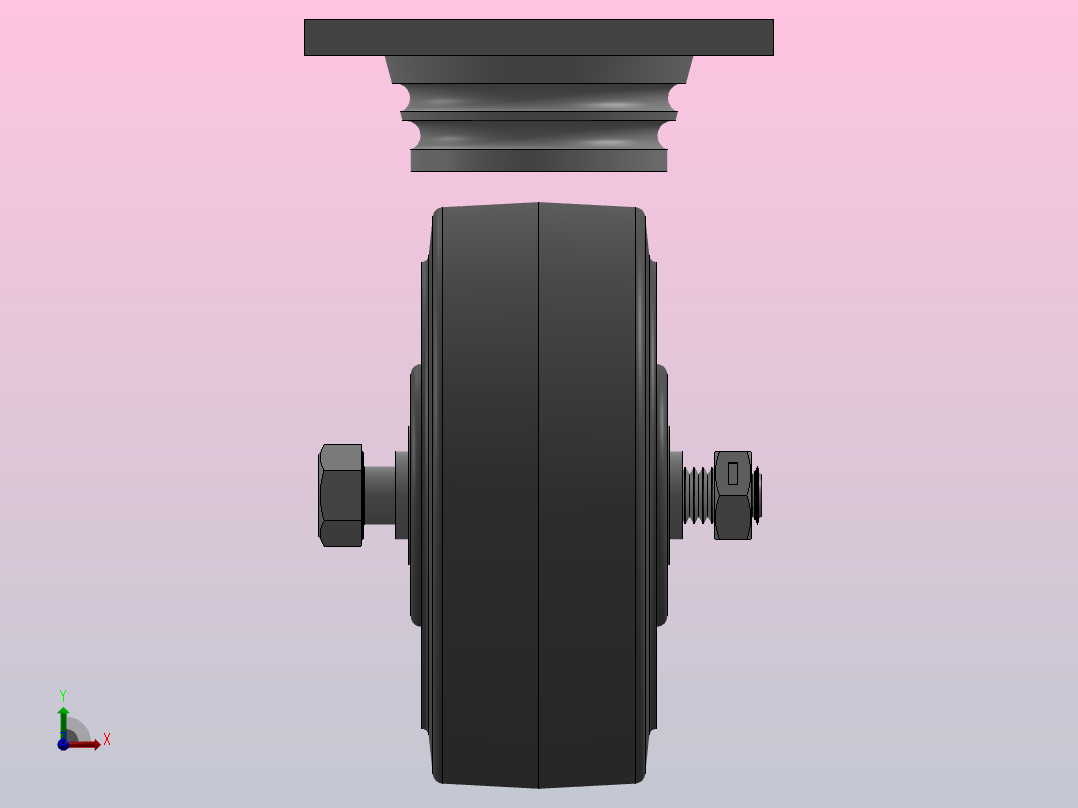 脚轮Colson-6_05289_459 MTG1前视图