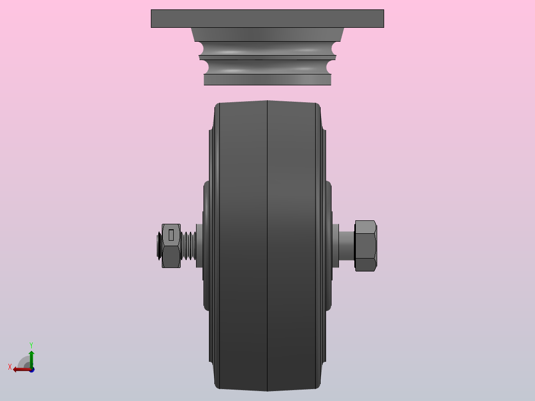 脚轮Colson-6_05289_459 MTG1后视图