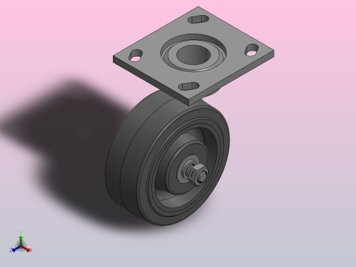 脚轮Colson-6_05289_459 MTG1正等轴测缩略图