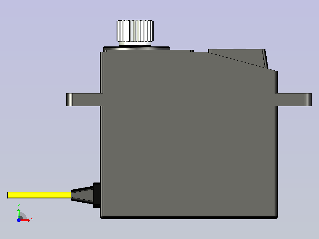 A0004749-EMAX ES3054 金属齿轮数字迷你舵机（3.5kg 扭矩）遥控舵机（原装）前视图