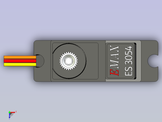 A0004749-EMAX ES3054 金属齿轮数字迷你舵机（3.5kg 扭矩）遥控舵机（原装）俯视缩略图