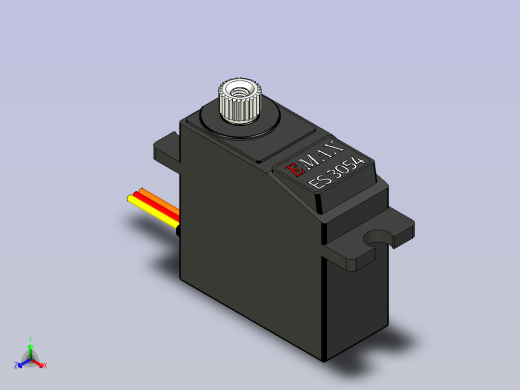 A0004749-EMAX ES3054 金属齿轮数字迷你舵机（3.5kg 扭矩）遥控舵机（原装）正等轴测缩略图