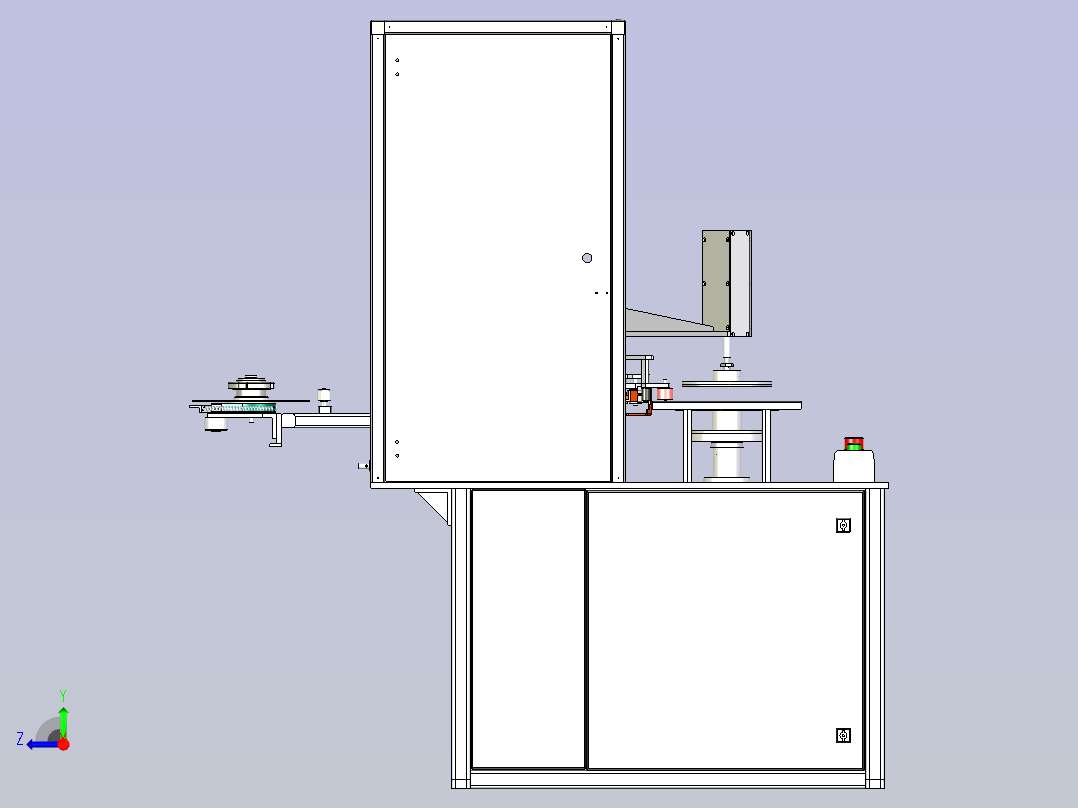 塑料礼品盒条式密封机右视图