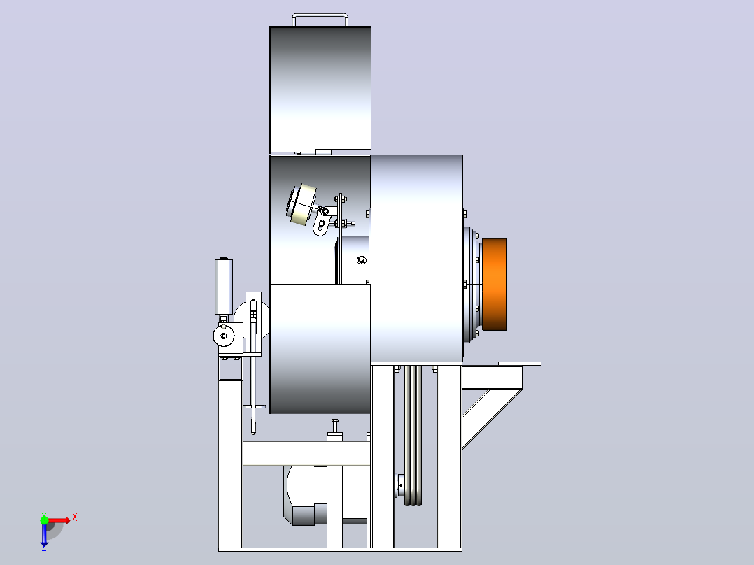 缠绕机 绕线机winding-machine-1833-模型格式为 igs rpt俯视图