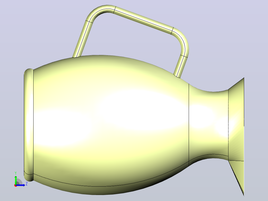 瓶身-Flask-表面建模-14左视图