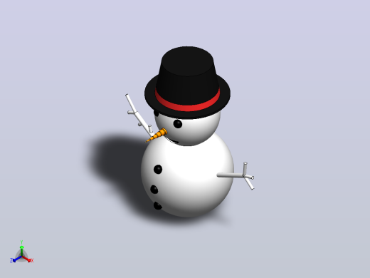 圣诞雪人正等轴测缩略图