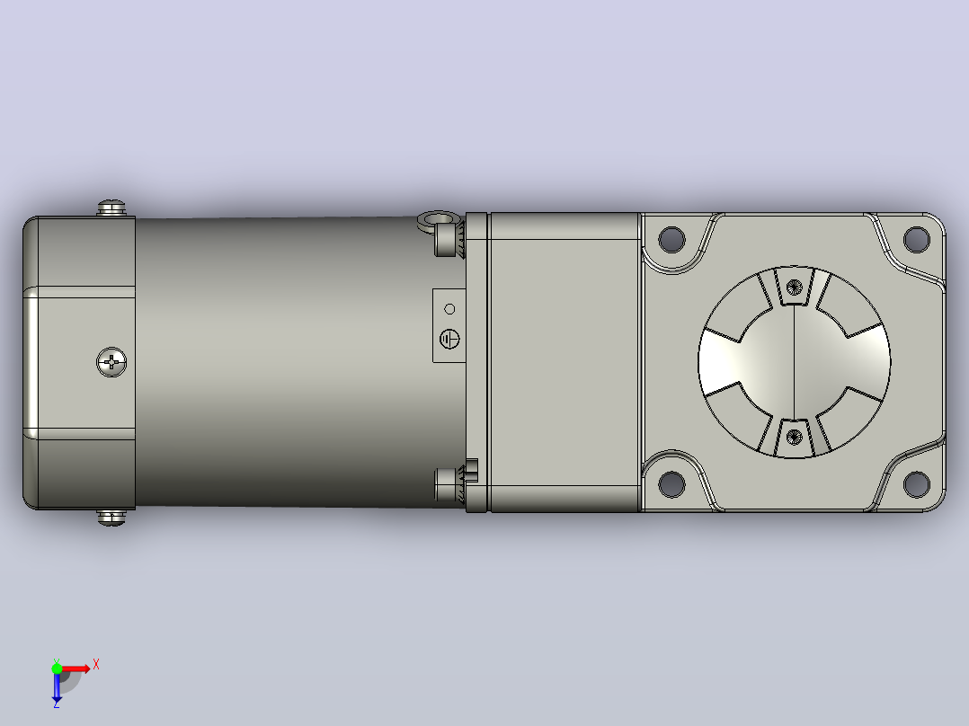 微型弧锥直交中空轴减速电机5RK40GU-CMT 5GU3K～180K RC俯视图