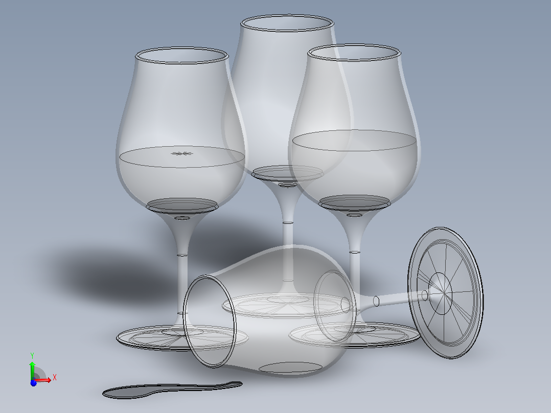 酒杯 (2)主视图