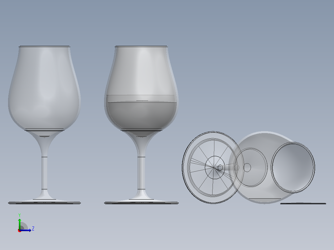 酒杯 (2)左视图