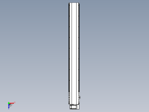 皮带直线轴半封闭可选导轨TPA-HNB-202D-140-L1550-RU-C-P75-N3俯视缩略图