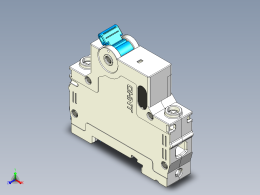 NXB-63 1P小型断路器三维模型202307