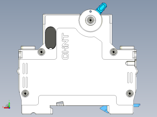 NXB-63 1P小型断路器三维模型202307后视缩略图