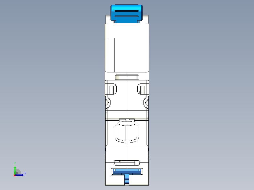 NXB-63 1P小型断路器三维模型202307左视图
