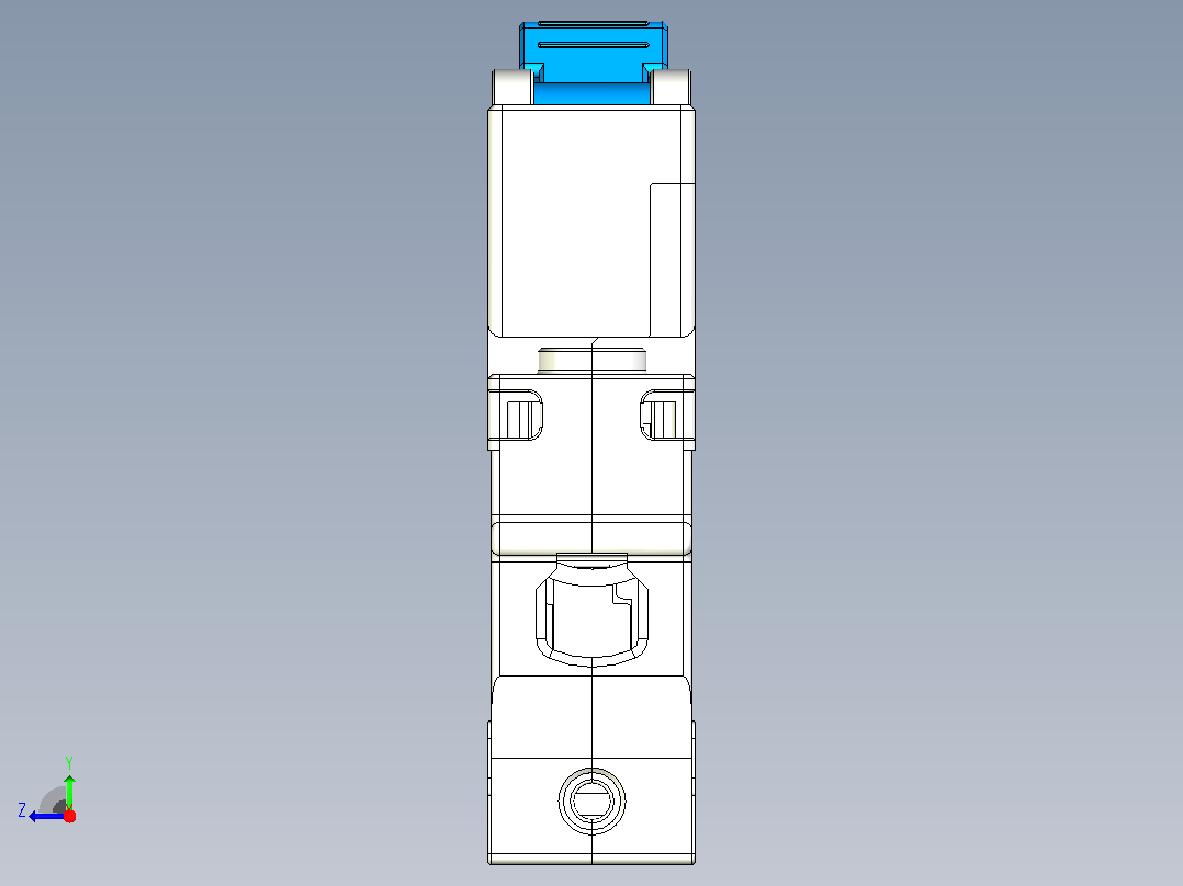 NXB-63 1P小型断路器三维模型202307右视图