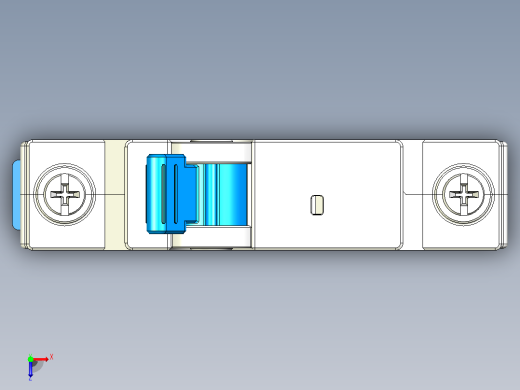 NXB-63 1P小型断路器三维模型202307俯视缩略图