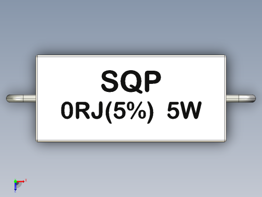 电阻器组RES_SQPH_5W_1100mil_0R_J(5%)俯视缩略图