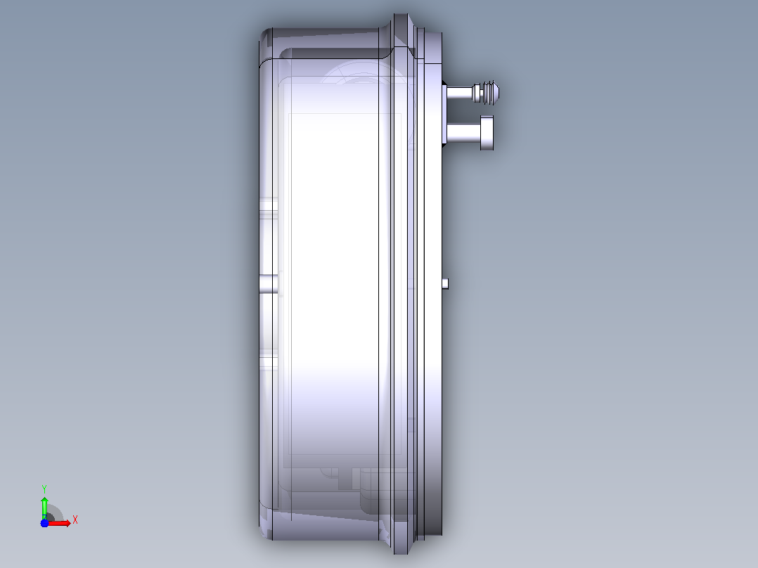 鼓式制动器设计(CATIA+CAD+说明书)前视图