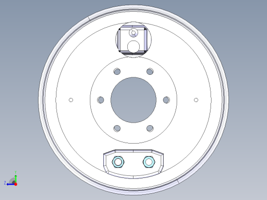 鼓式制动器设计(CATIA+CAD+说明书)右视缩略图