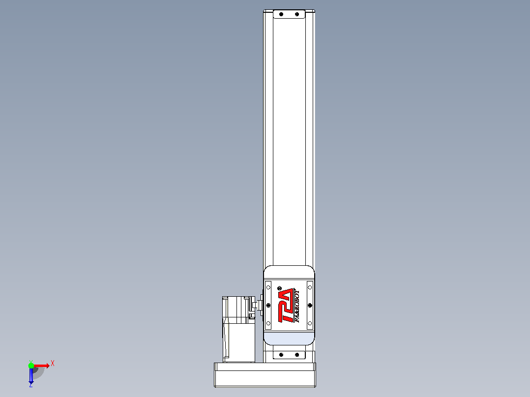 滚珠丝杠直线轴带导轨全封闭TPA-HCR-65S-1610C-L300-ML-Y-P10-N3俯视图