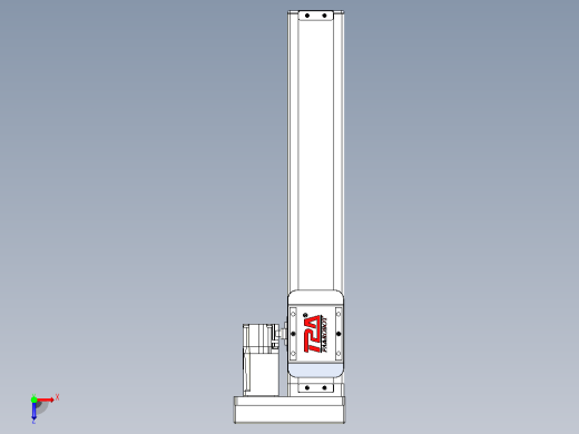滚珠丝杠直线轴带导轨全封闭TPA-HCR-65S-1610C-L300-ML-Y-P10-N3俯视缩略图
