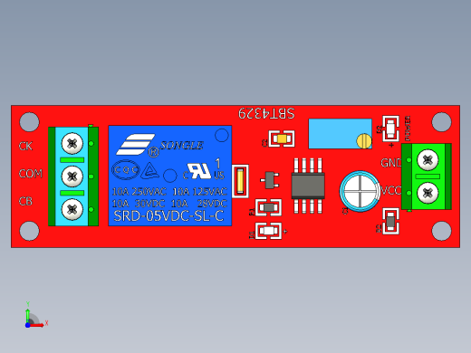 可调定时器延迟模块DC-5v-12 v-24v前视缩略图