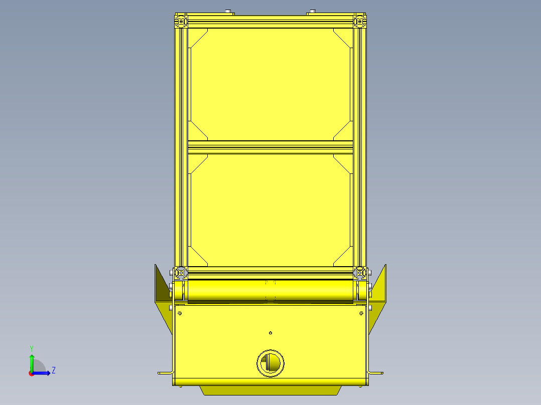 皮带输送机料斗左视图