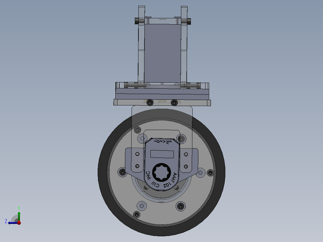 伺服电机转向驱动机构sw22可编辑右视图
