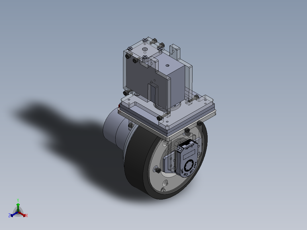 伺服电机转向驱动机构sw22可编辑正等轴测图