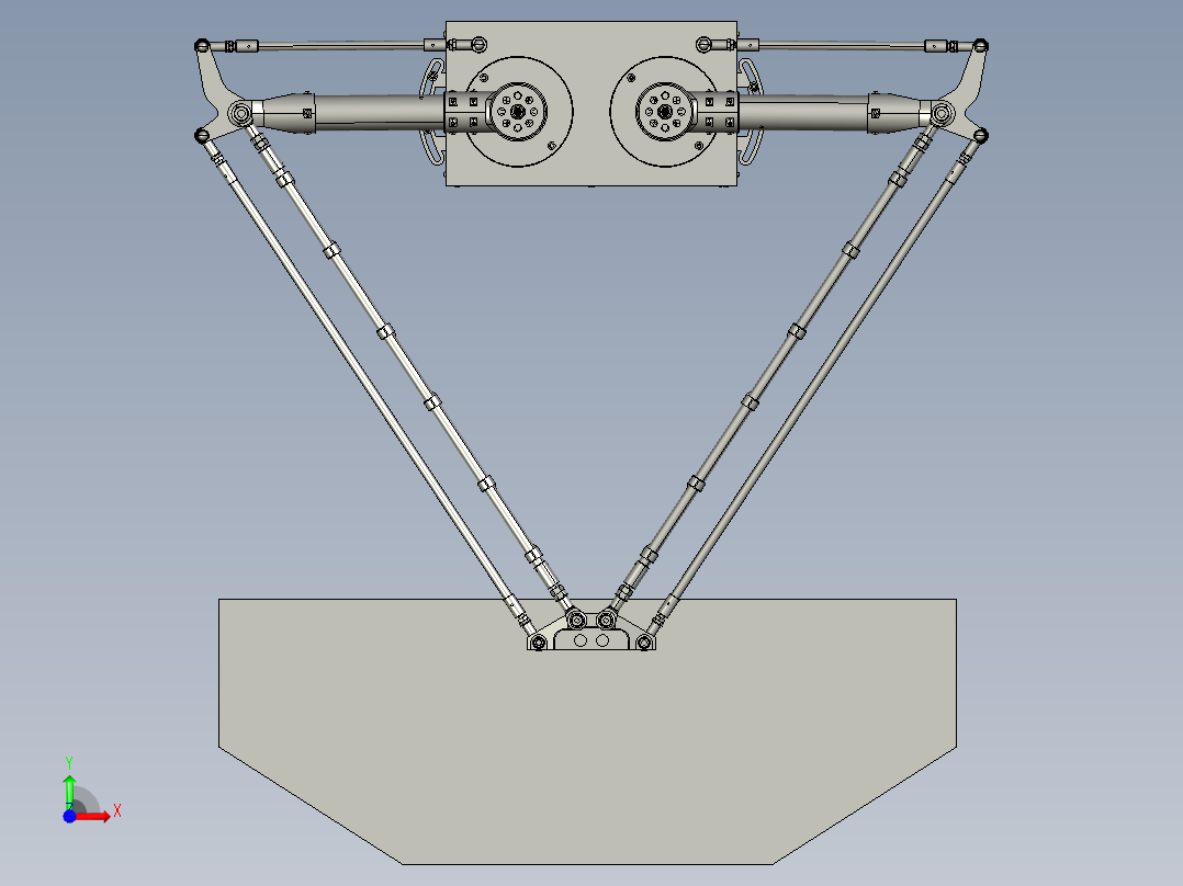 并联机器人D2-1000前视图