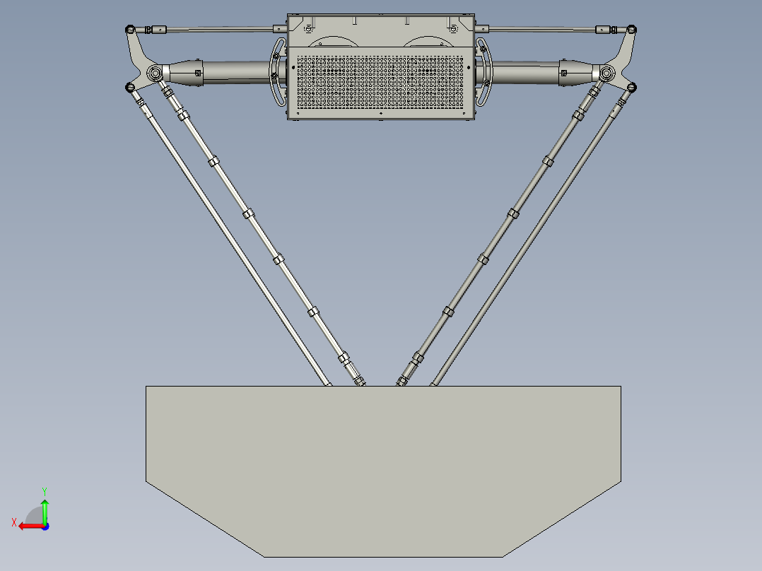 并联机器人D2-1000后视图