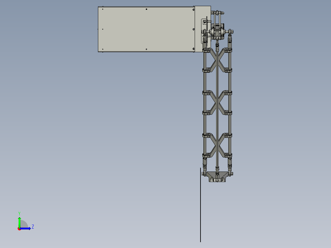 并联机器人D2-1000左视图