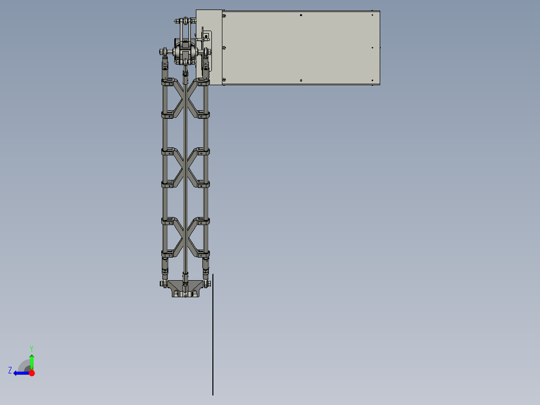 并联机器人D2-1000右视图