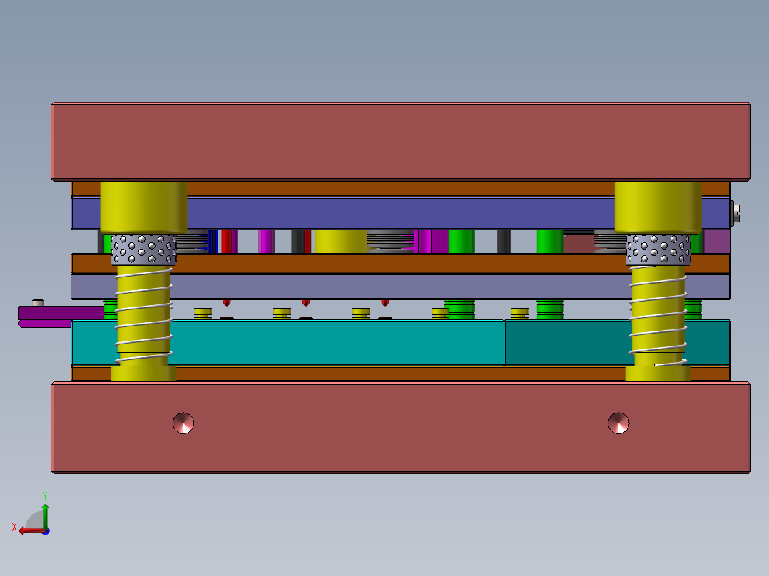 微电机定、转子片级进模的设计（含三维）100后视图