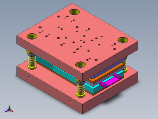 微电机定、转子片级进模的设计（含三维）100正等轴测缩略图