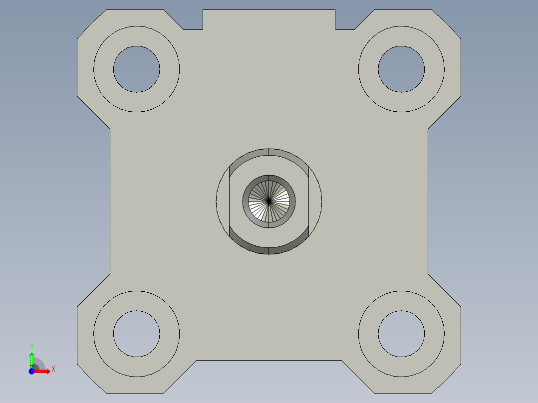自动切水口机模型3D模型前视图