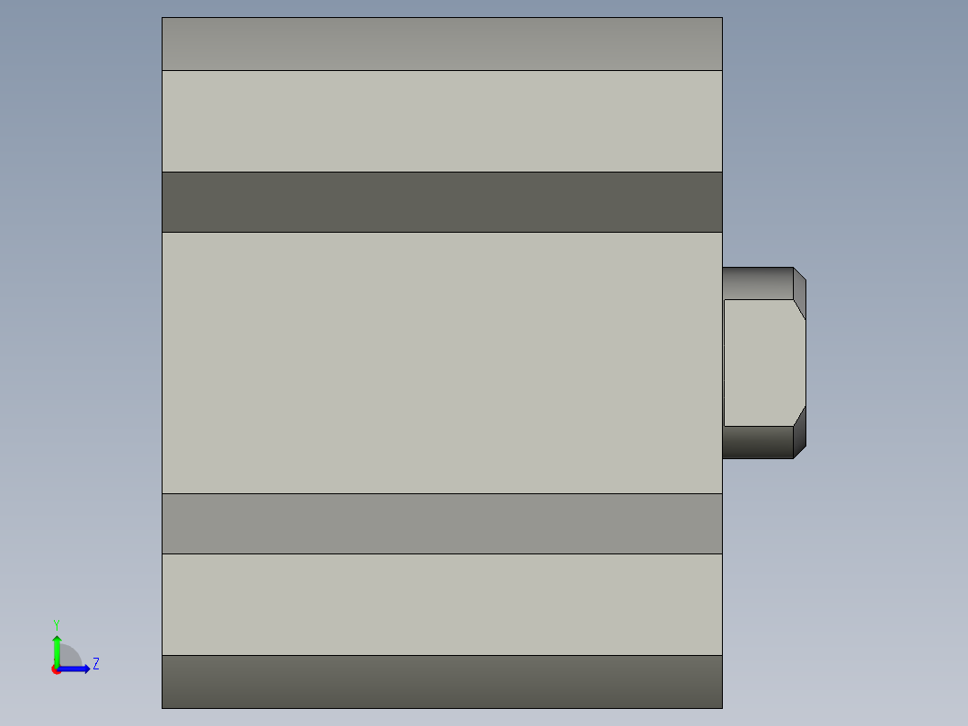 自动切水口机模型3D模型左视图